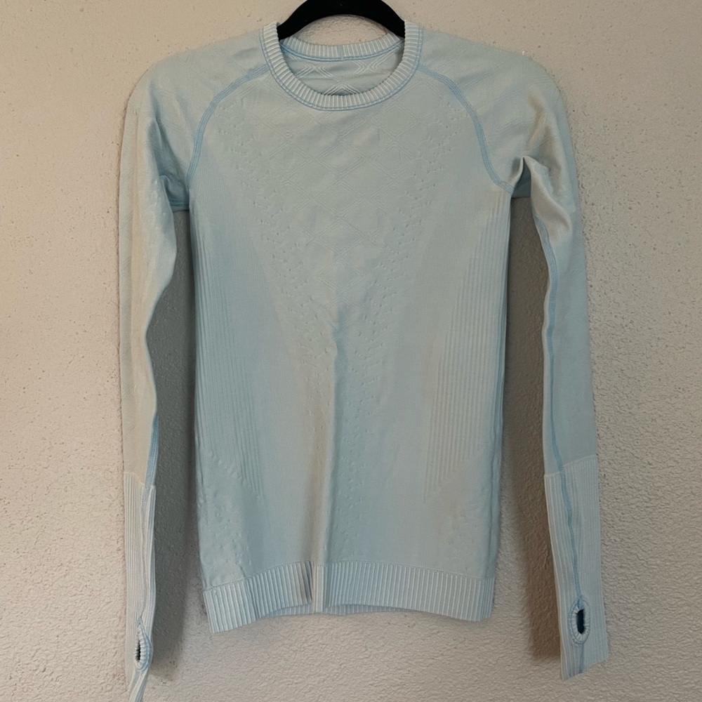lululemon Rest Less Pullover, Cable Knit Caspian Blue